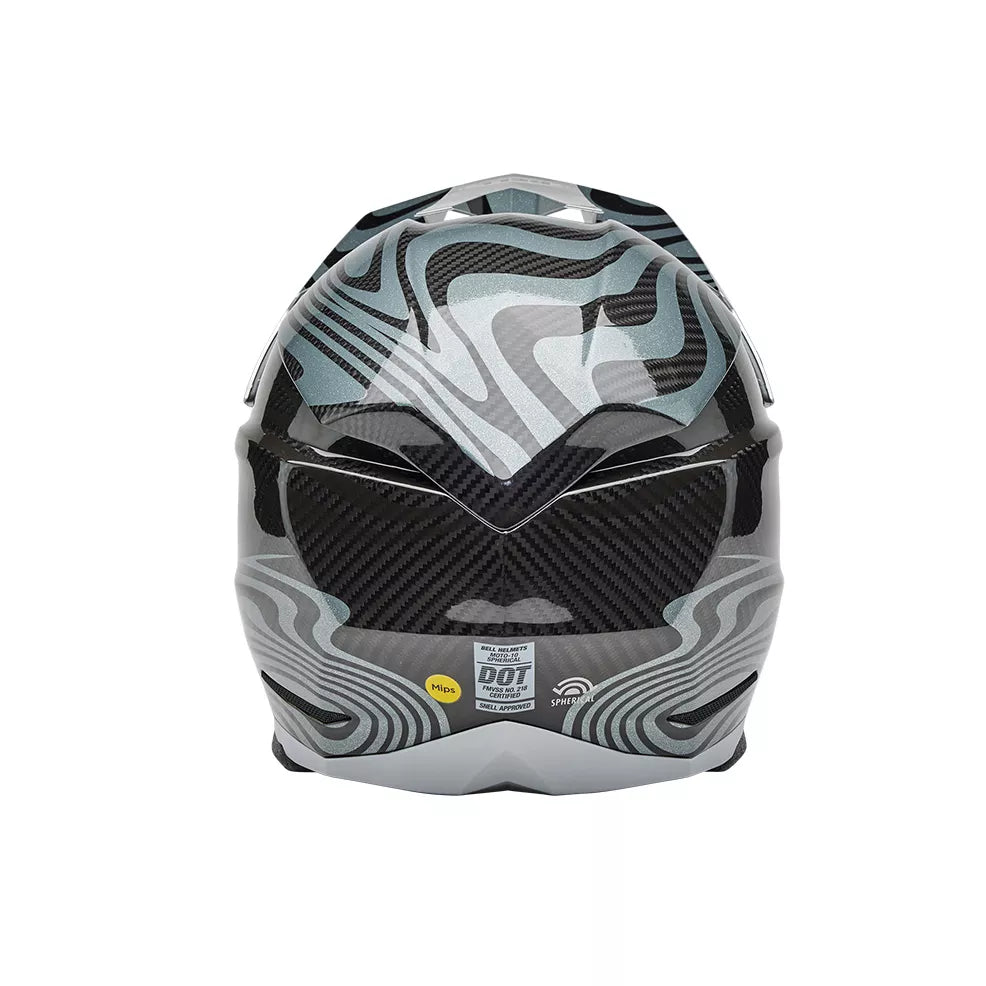 CASCO BELL MOTO-10 SPHERICAL 2025 CORTEX ARGENTO/GRIGIO ECE 06