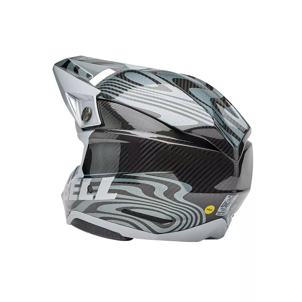 CASCO BELL MOTO-10 SPHERICAL 2025 CORTEX ARGENTO/GRIGIO ECE 06